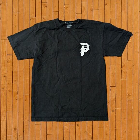 Retro Y2K Grunge Primitive Skater Shirt Thorns And Logo Men's Med - Picture 2 of 6